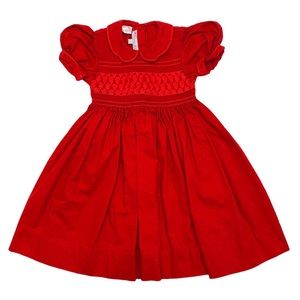 G02-Pervenche, 3Y, s/s cotton smocked dress